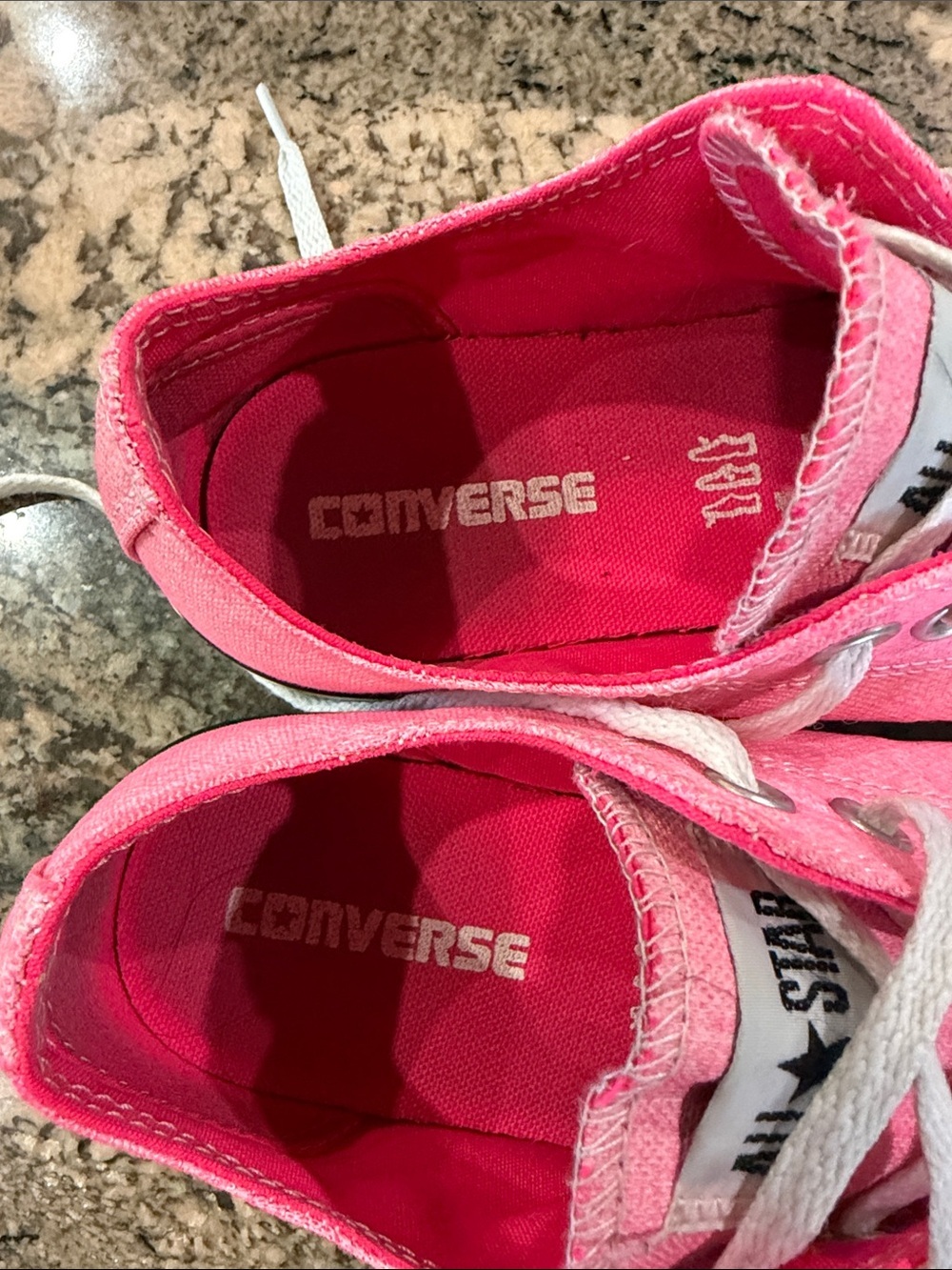 Converse Pink Low Top Canvas Sneakers - Picture 5 of 9